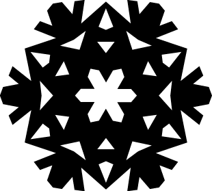 Intricate Geometric Snowflake Christmas SVG