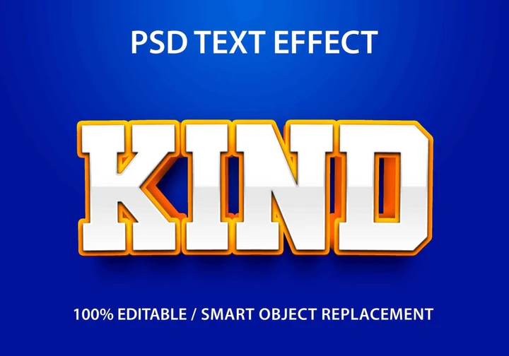 
									Kindness in Bold Font Effect PSD Template