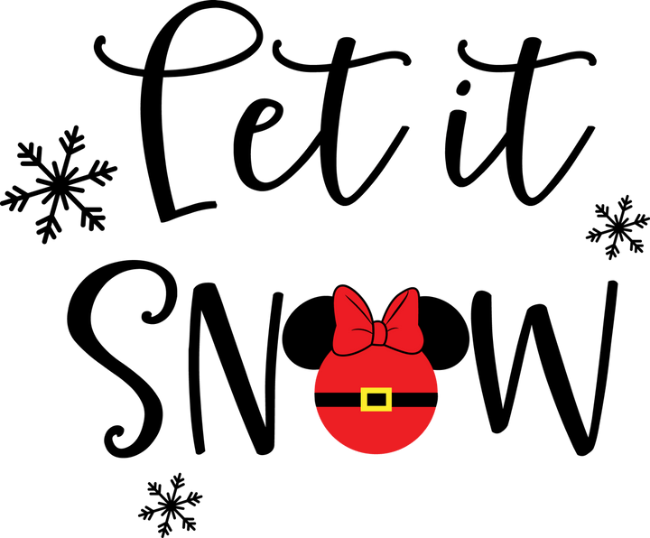 
									Let it Snow Minnie SVG