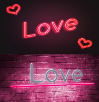 
									Love in Lights A Neon Romance Font Effect PSD Template