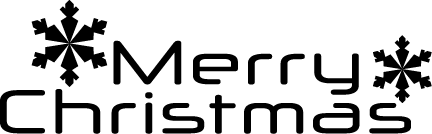 
									Merry Christmas Greeting with Snowflakes SVG