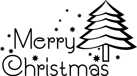 
									Merry Christmas Tree with Stars SVG