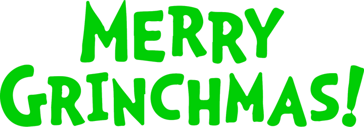 
									Merry Grinchmas Green Text SVG