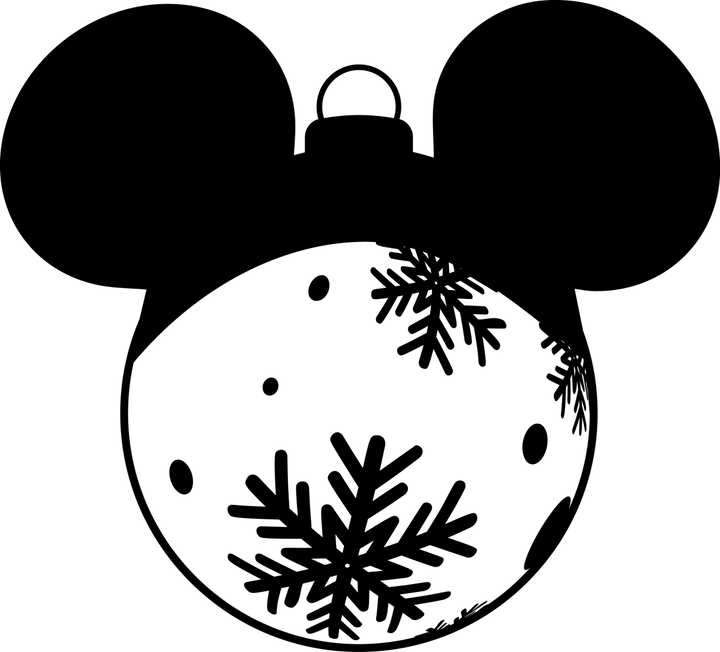 
									Mickey Bauble Christmas SVG 01