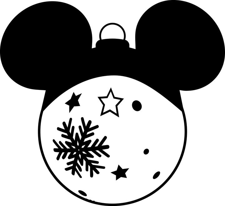 
									Mickey Bauble Christmas SVG 04