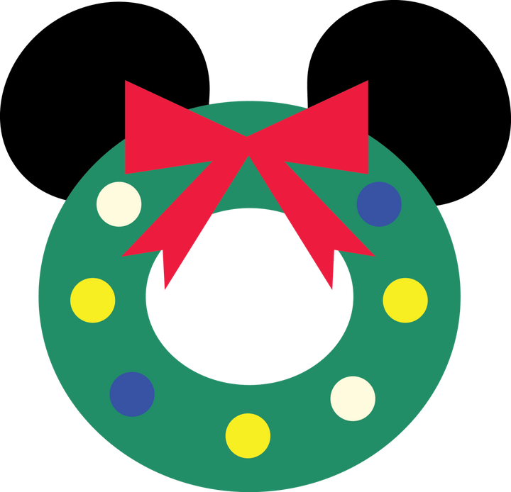 
									Mickey Christmas Wreaths SVG 03