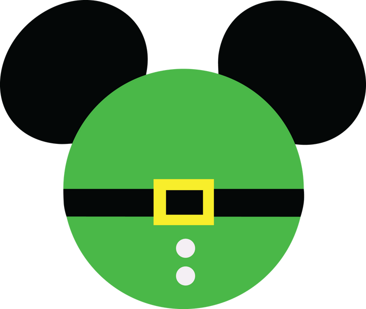 
									Mickey Green Christmas Santa SVG