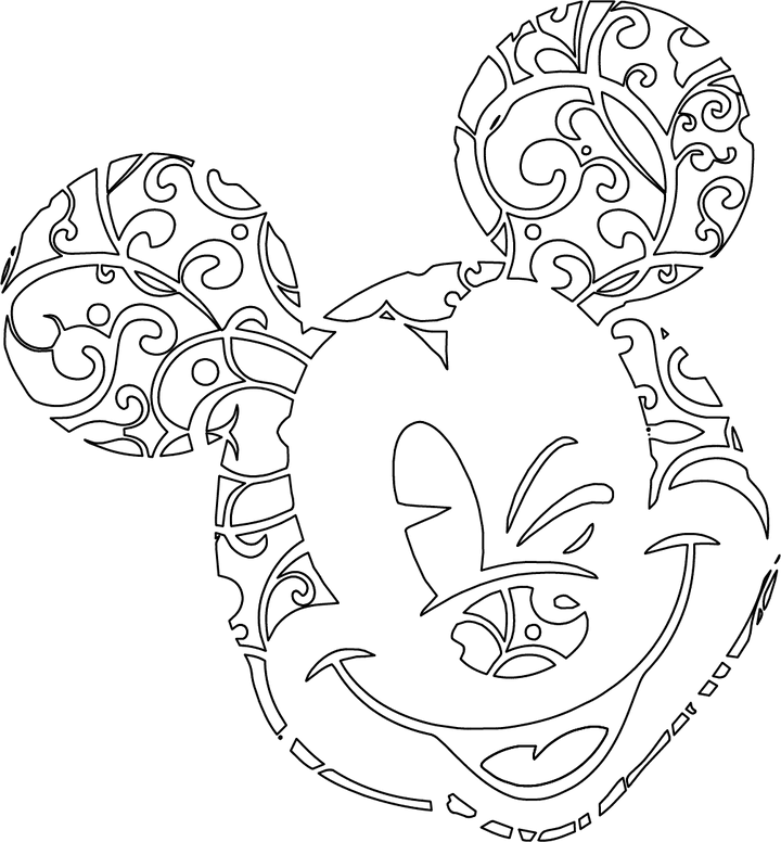 
									Mickey Mandala SVG