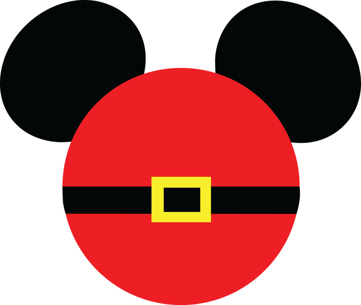 
									Mickey Red Christmas Santa SVG