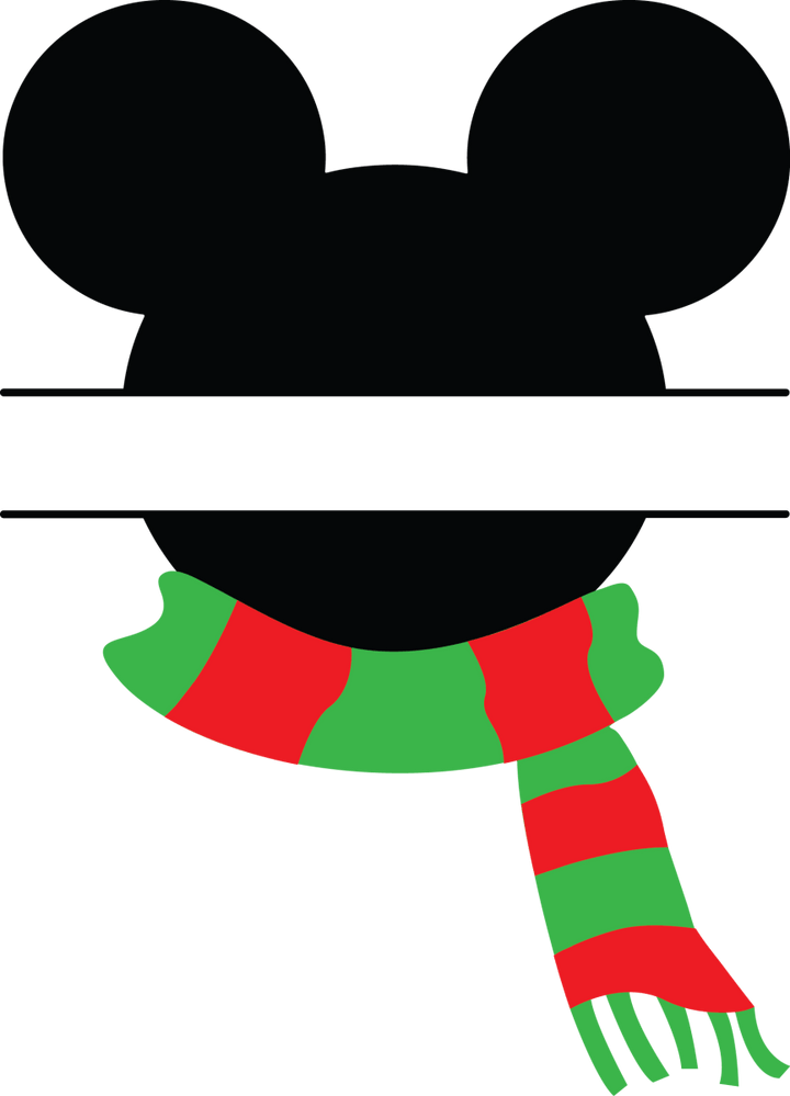 
									Mickey Scarf Christmas SVG 01