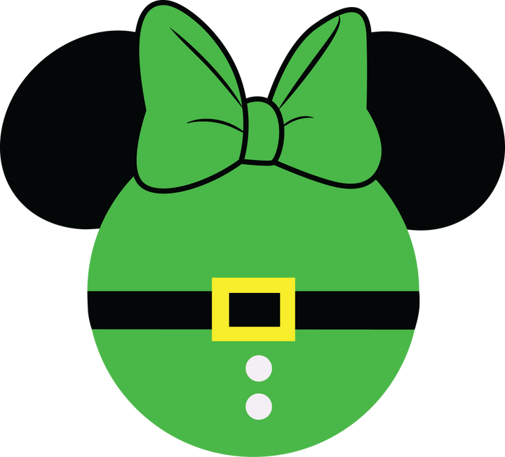 
									Minnie Green Christmas Santa SVG