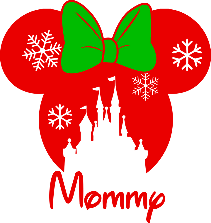 
									Minnie Mommy Christmas SVG