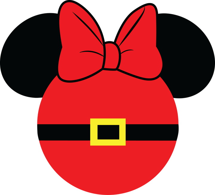 
									Minnie Red Christmas Santa SVG