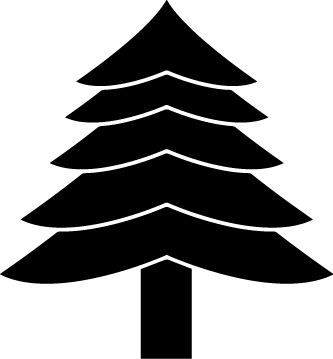 
									Monochrome Christmas Tree SVG