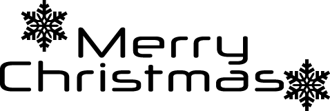 
									Monochrome Merry Christmas Snowflakes SVG