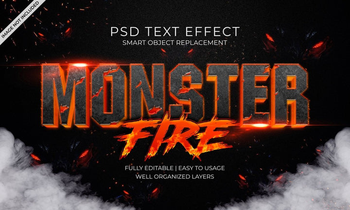 
									Monster Inferno Beast Font Effect PSD Template