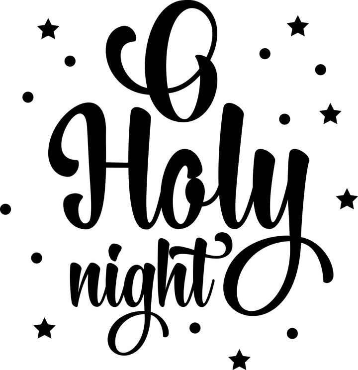 
									O Holy Night Christmas SVG