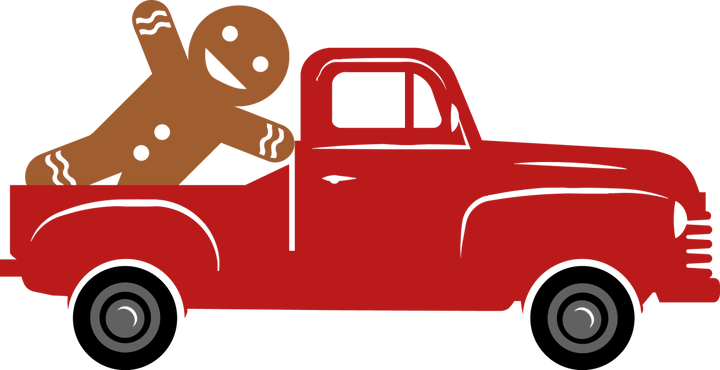 
									Red Truck With Christmas Teddy Bear SVG