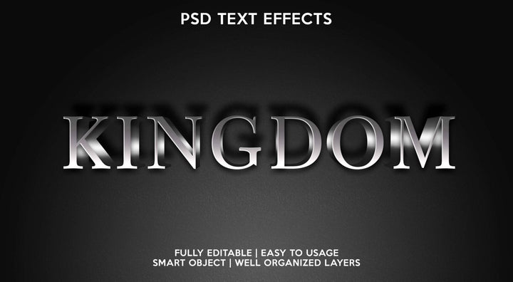 
									Silver Kingdom Font Effect PSD Template