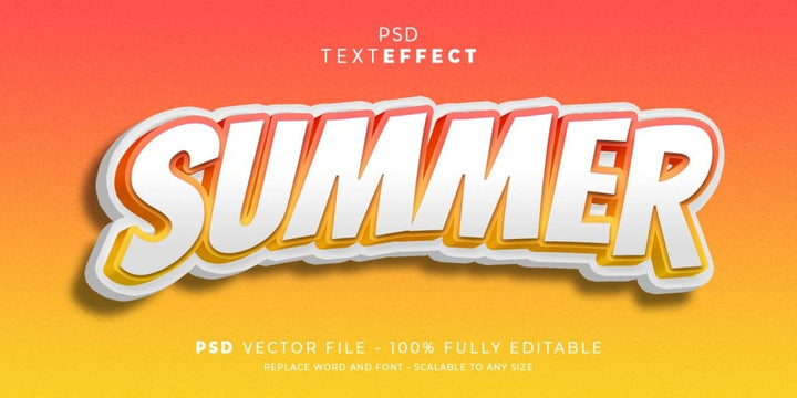 
									Summer Radiance Font Effect PSD Template