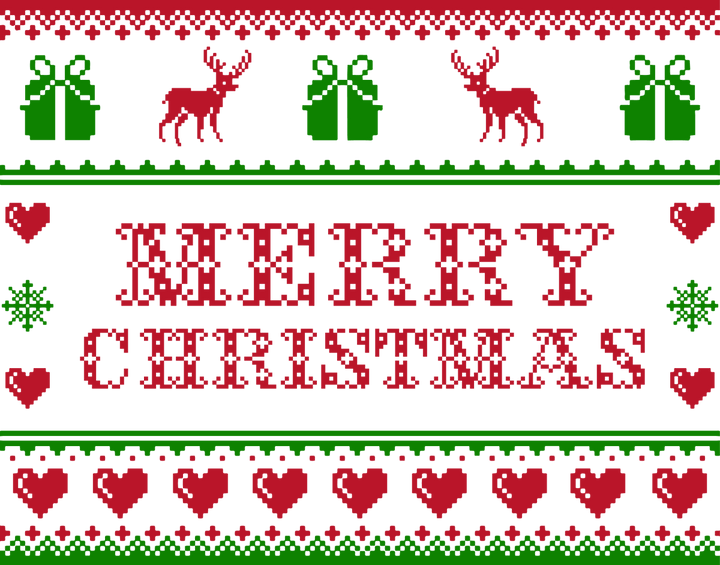 Sweet Pixel Merry Christmas SVG