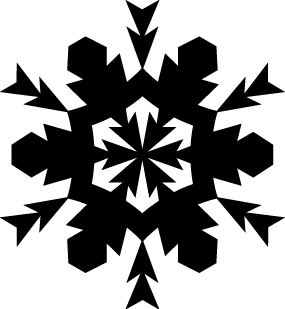 
									Symmetrical Christmas Snowflake SVG