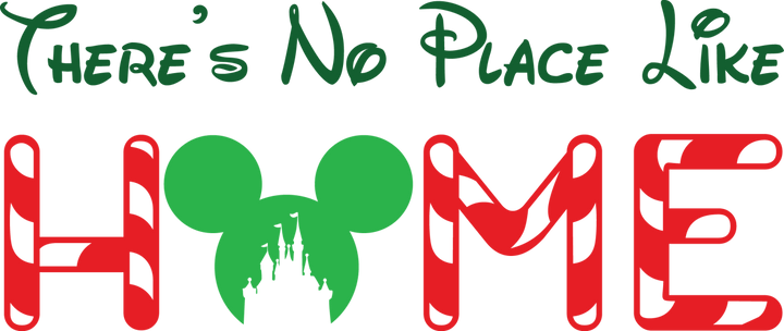 
									There is No Place Like Home Mickey SVG