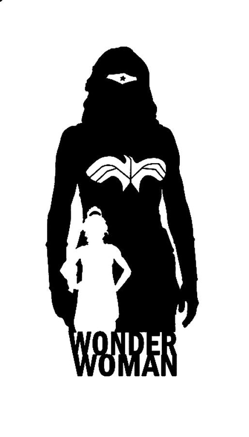 
									Wonder Woman Silhouette SVG