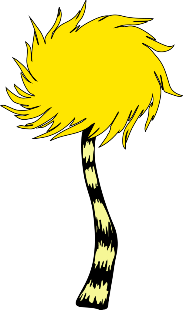 
									Yellow Fluffy Tree Illustration SVG