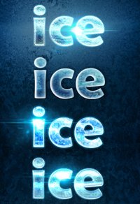 
									10 Glowing Ice style Font Effect PSD Template