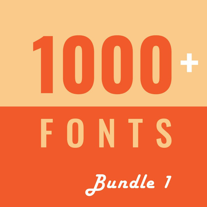 
									1000+ fonts for Designers bundle 1