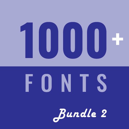 
									1000+ fonts for Designers bundle 2