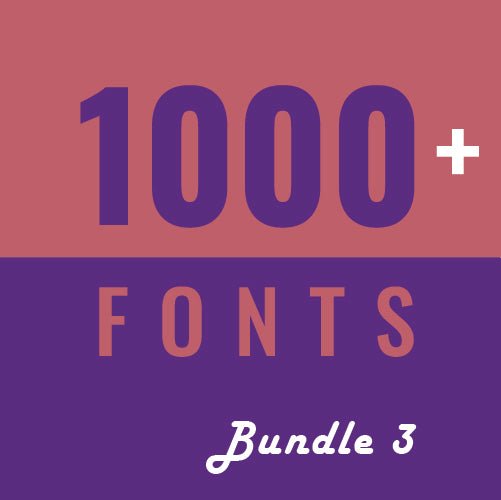 
									1000+ fonts for Designers bundle 3