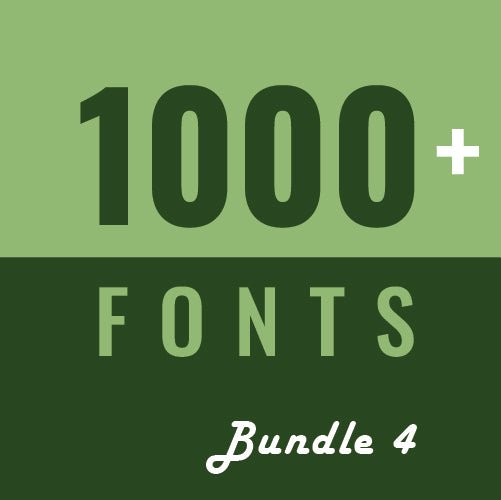 
									1000+ fonts for Designers bundle 4