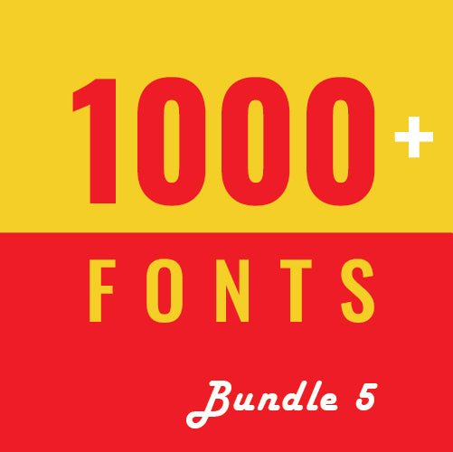 
									1000+ fonts for Designers bundle 5