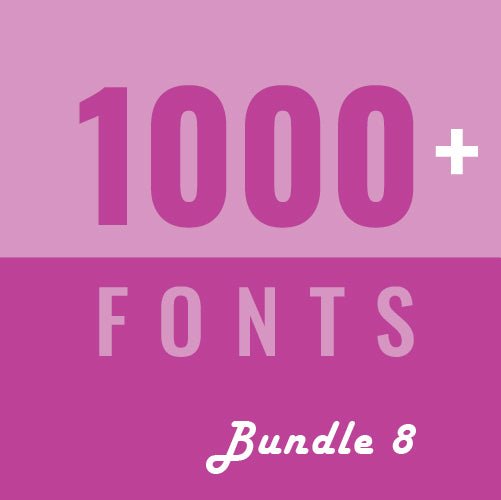 
									1000+ fonts for Designers bundle 8