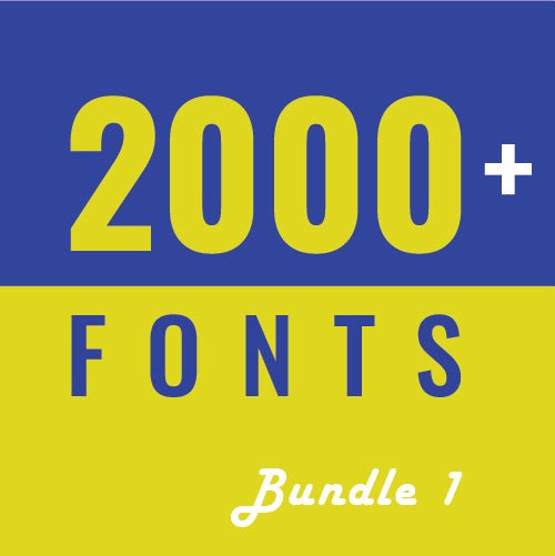 
									2000+ Fonts for Designers bundle 1