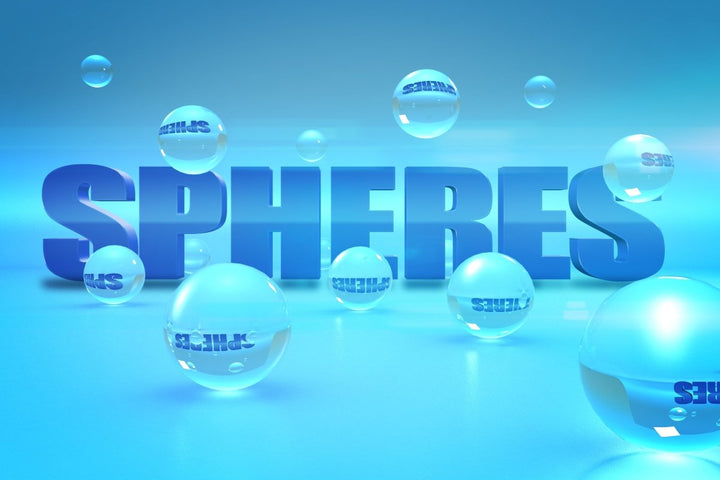 
									3D Bubble Spheres Font Effect PSD Template