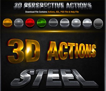 
									3D Metallic Text Showcase Font Effect PSD Template