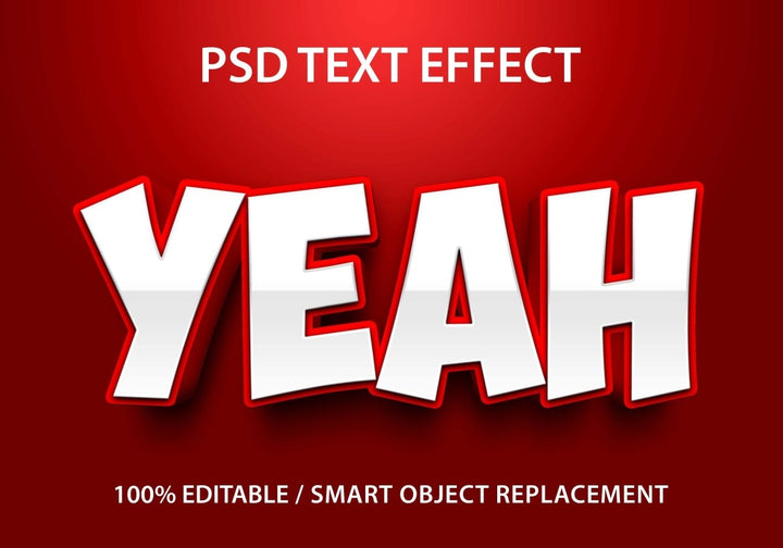 
									3D Vibrant Yeah Font Effect PSD Template