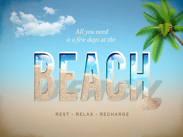 
									Beach Bliss Font Effect PSD Template