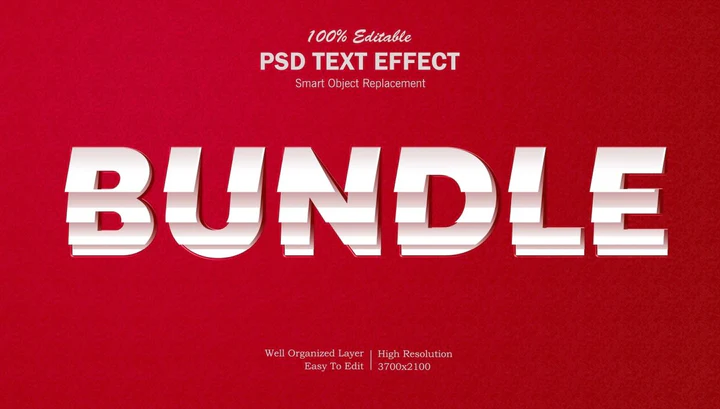 
									Bold Bundle Typography Font Effect PSD Template