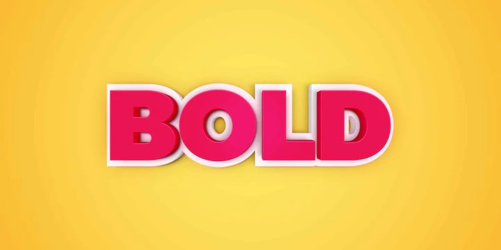 
									Bold Gradient On Yellow Font Effect PSD Template