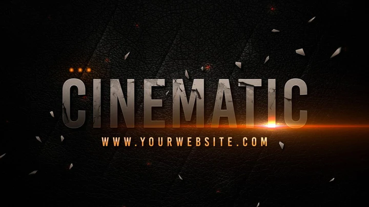 
									Cinematic Glow Bold Font Effect PSD Template