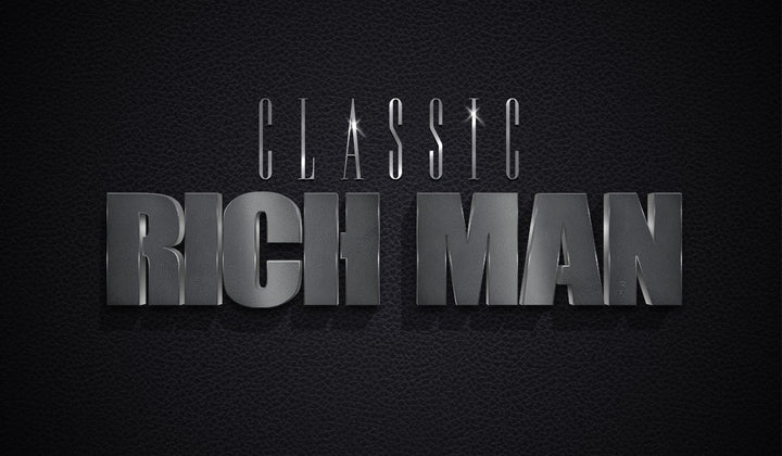 
									Classic 3D Rich Man Font Effect PSD Template