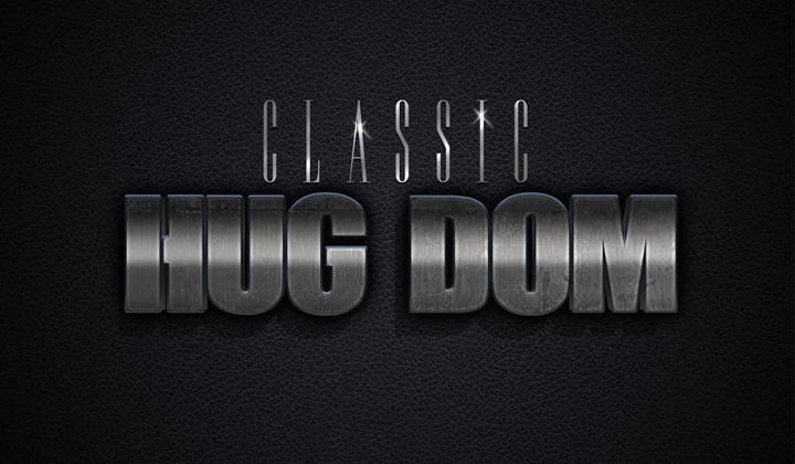 
									Classic Hug Dom Leather Style Font Effect PSD Template