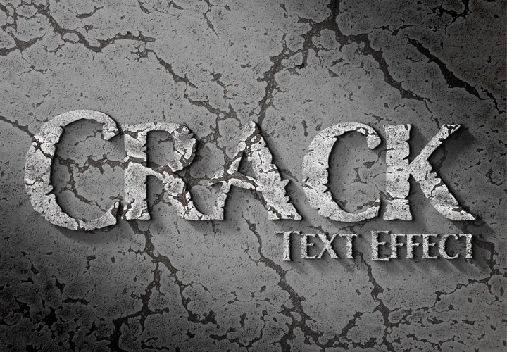 
									Cracked Concrete Font Effect PSD Template