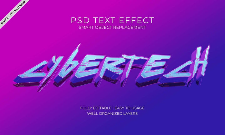 
									Cybernetic Spectrum Font Effect PSD Template