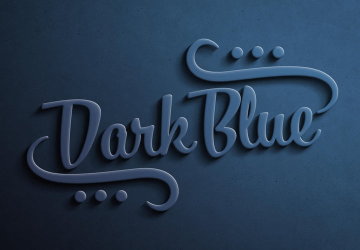 
									Dark Blue Designer Font Effect PSD Template