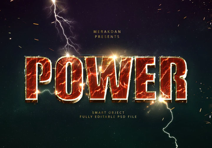 
									Electrifying Power Surge Font Effect PSD Template